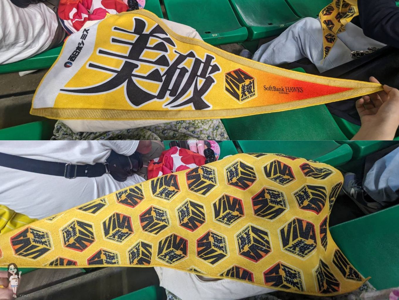 第三次進場看球時拿到的應援巾