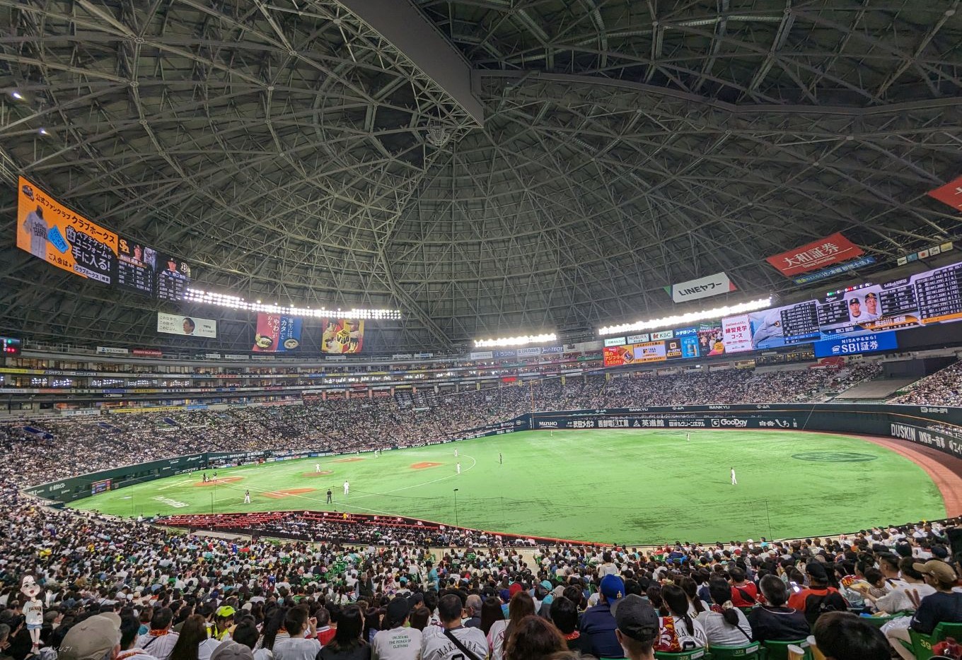 在巨蛋看球就是舒服